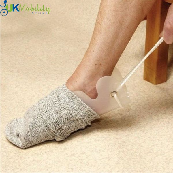 Stocking or Sock Aid Helps You When Dressing & Pulling Up Socks
